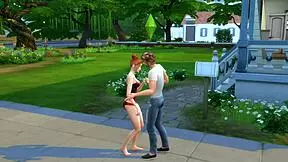 step daughter sneaks in for dirty DADDY blowjob, but ends up riding old cock like a pro slut