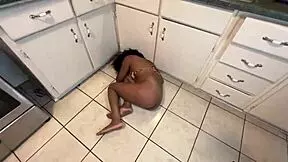 bro your curly haired ebony teen with huge tits and fat ass gets fucked till she limps away