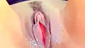 Oily ass lubed up then huge cock rams tight pink pussy deep