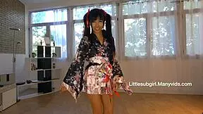 tiny asian petite's tight pussy stretched by massive cock slowly