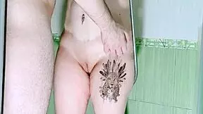 stepdad spies latina stepmom bathing then fucks her big ass