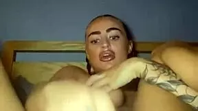 TATTOOED GOTH SLUT FINGERS her tight ASS RAW before HARD FUCK