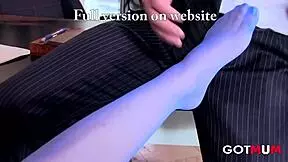 Milf secretary, crave foot fetish play with boss's big cock now?