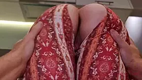 my hot cleaner lady in leggings takes my tip deep no complaints just pure kitchen pounding 😏🍑