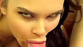 ever wonder how this busty teen handles a fat monster cock pov?