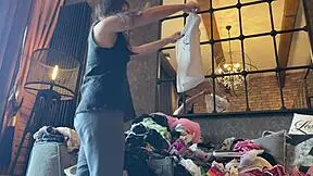 Hot european college girl arrives for fashion shoot but faces porn casting