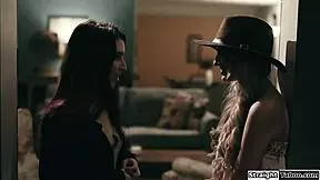 we pin this blonde patient down doctor as i lick her small tits and dominate her milf ass in blindfolded lezdom hospital fetish