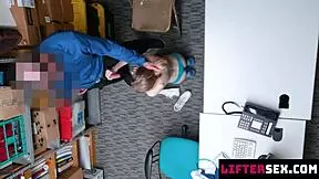 hey lifter you got caught stealing now drop those clothes and bend over for officer's monster cock punishment