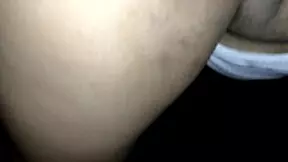 Young Black Babe Spreads Her Wet Big Ass Pussy For Daddy's Thick Cock Close Up