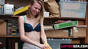 hey lifter you got caught stealing now drop those clothes and bend over for officer's monster cock punishment