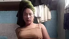 cute asian girl next door teases petite tits and tight body sexy