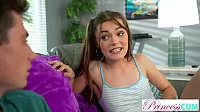 Juniper Ren Begs Stepbro Give Every Drop Inside While Riding Cowgirl!