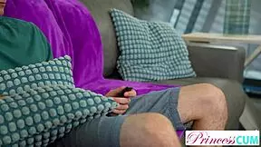 Juniper Ren Begs Stepbro Give Every Drop Inside While Riding Cowgirl!