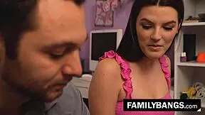 hey flirty babysitter fiona frost, bend over for brad sterling's last hard fuck!