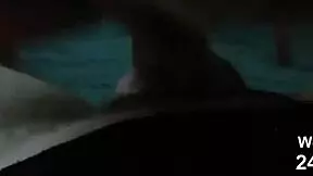 asian teen in panties rides reverse on thick white cock hard