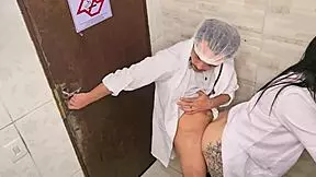 i cudnt resist fuckin the hot latina nurse in hospital bathroom durin shift