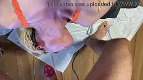 Can this tiny blonde teen handle a rough sloppy facefuck and cum facial?!