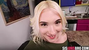 sneaky step bro fucks hot step sis tits and pov handjob taboo