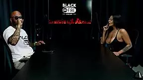 Horny Brazilian Natzinha Morena Strips Rips Clothes Shows Huge Tits in Sheer Red Creator Talk