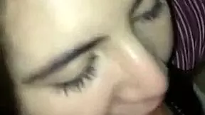 super horny 18yo brunette teen slurps big cock in epic suck fest