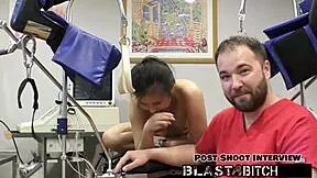 Raya Nguyen Spreads Pussy for Close-Up Creampie in Latex Gloves Missionary Face Fuck