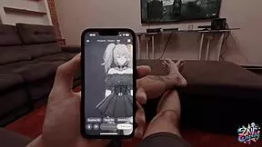 cosplay ani grok amberzinha rides my cock submissive in pov cowgirl moans