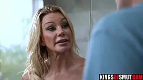 stepmom offers sloppy deepthroat and fuck he just can't say no to