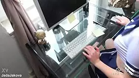 Tutor pounds wet blonde teen pussy creampie instead of lessons