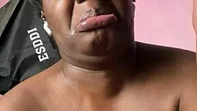 i blame the drinks but this ebony's wet pussy takes that bottle deep