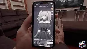 cosplay ani grok amberzinha rides my cock submissive in pov cowgirl moans