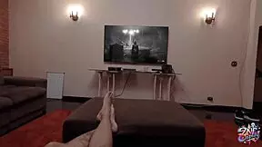 cosplay ani grok amberzinha rides my cock submissive in pov cowgirl moans