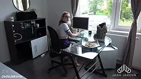 Tutor pounds wet blonde teen pussy creampie instead of lessons