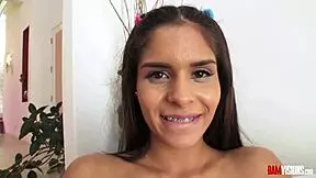 latin teen katya rides doggystyle while teasing the camera 😈🍑