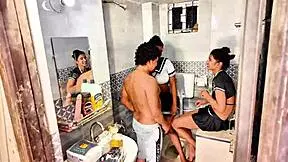 Gorgeous Petite Brunette Teen Joins Horny MILF for Rough FFM Threesome Anal Fisting Squirting Facefucking!