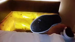 Hidden cam catches 18-year-old Mexican miniskirt teen swallowing cum in bedroom 1on1.