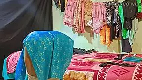 Girlfriend changes clothes... i bend her over doggy and creampie deep