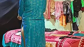 Girlfriend changes clothes... i bend her over doggy and creampie deep