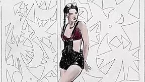 Petite milf poses naturally outdoors stripping for playboy shots