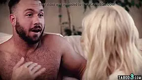 Ever wonder how nasty milf shares shaved teen pussy with hubby?