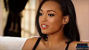 incredible black teen model noelle monique rips clothes stripping nude for playboy