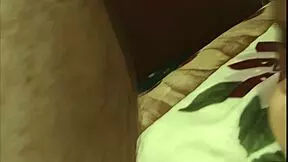 The amateur blonde teen kneels eagerly sucking cock before swallowing thick cum load