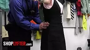 Yo, this cute pierced alt girl with braces gets roughly fucked and facialed for shoplifting 😜.