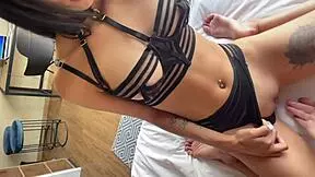 wanna see this latina teen squirt in lingerie while rimmed rough?