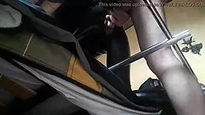 Laura XXX amateur model tied helpless to fucking machine? Bent over doggystyle creampie rough! 😏 Petite latina screams.