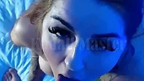 Redhead rubs tiny feet on cock before slurping it balls deep! 😜