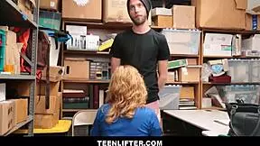 hey shoplifter, milf guard krissy lynn sucks your cock for sex deal