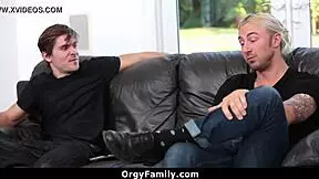 stepsis you cute with those small tits wanna suck and fuck both our cocks on the bed?