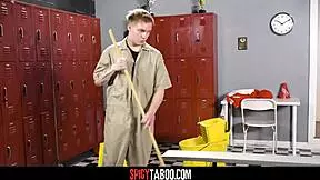 Locker Surprise: April Olsen's Bent-Over Fingering Turns Into Doggystyle Pussy Ride