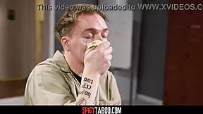 Locker Surprise: April Olsen's Bent-Over Fingering Turns Into Doggystyle Pussy Ride