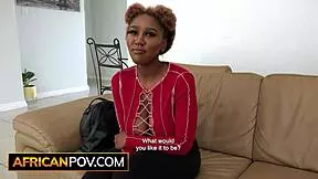 Big Tits Ebony Teen Sloppily Deepthroats White Cock Up Close